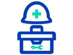 道具、靴、作業着支給